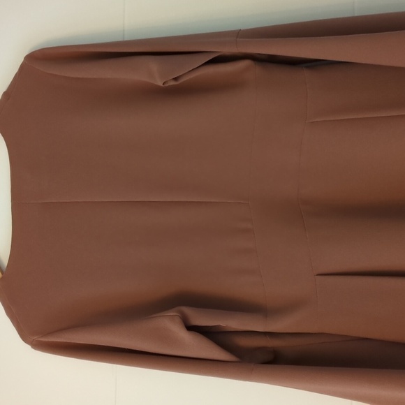 Otto D'Ame Minimalist Career Office Formal A Line Neutral Color dress Size 10 - Picture 8 of 9